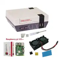 Raspberry Pi 3 Model B+(plus)+ Retroflag NESPI case+(plus)+16GB SD Card +Dual Fan HeatSink for Raspberry Pi 3B/3B+
