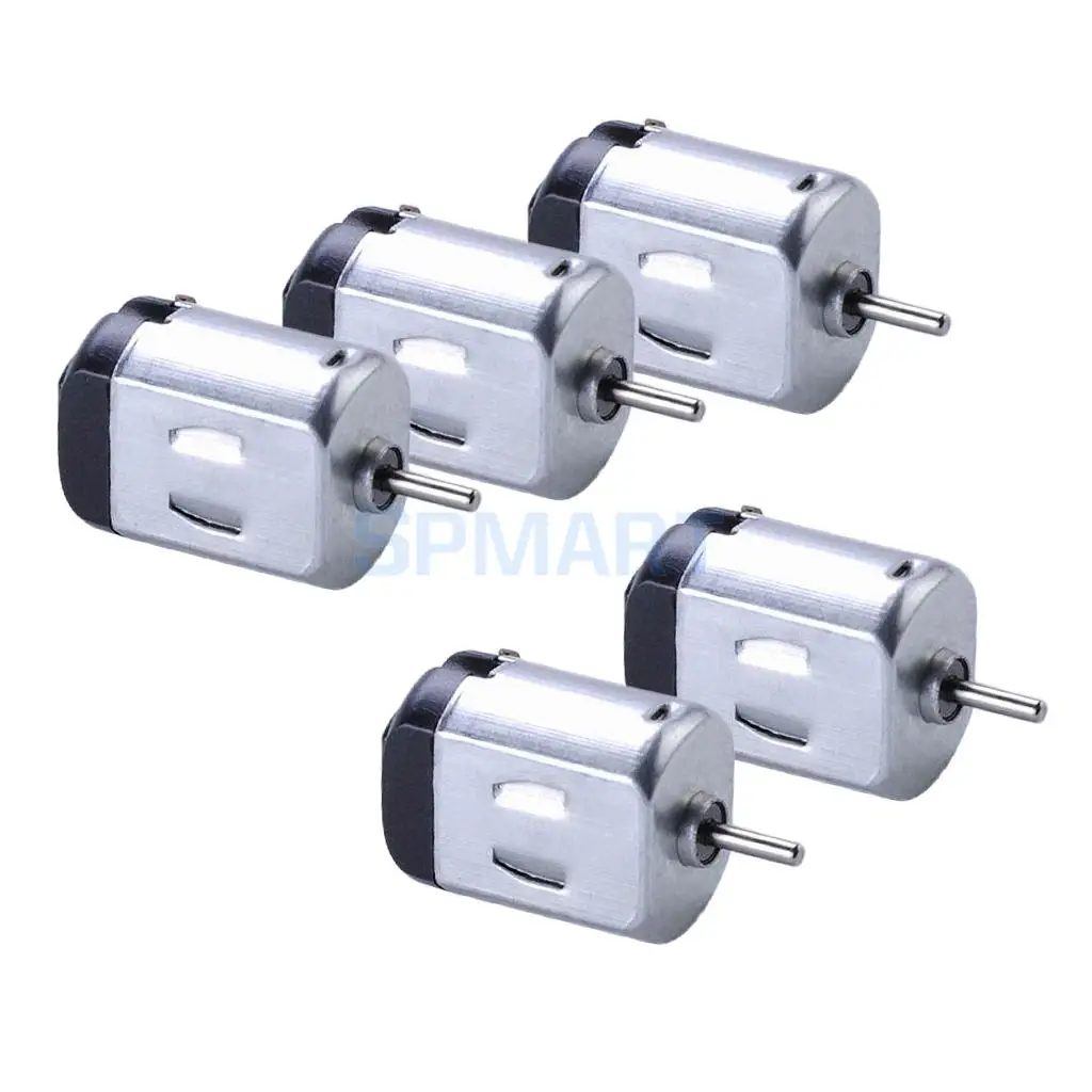 5Pcs Micro 130 6V DC Small Motor for DIY Model Toy Car Aircraft Boat Silver