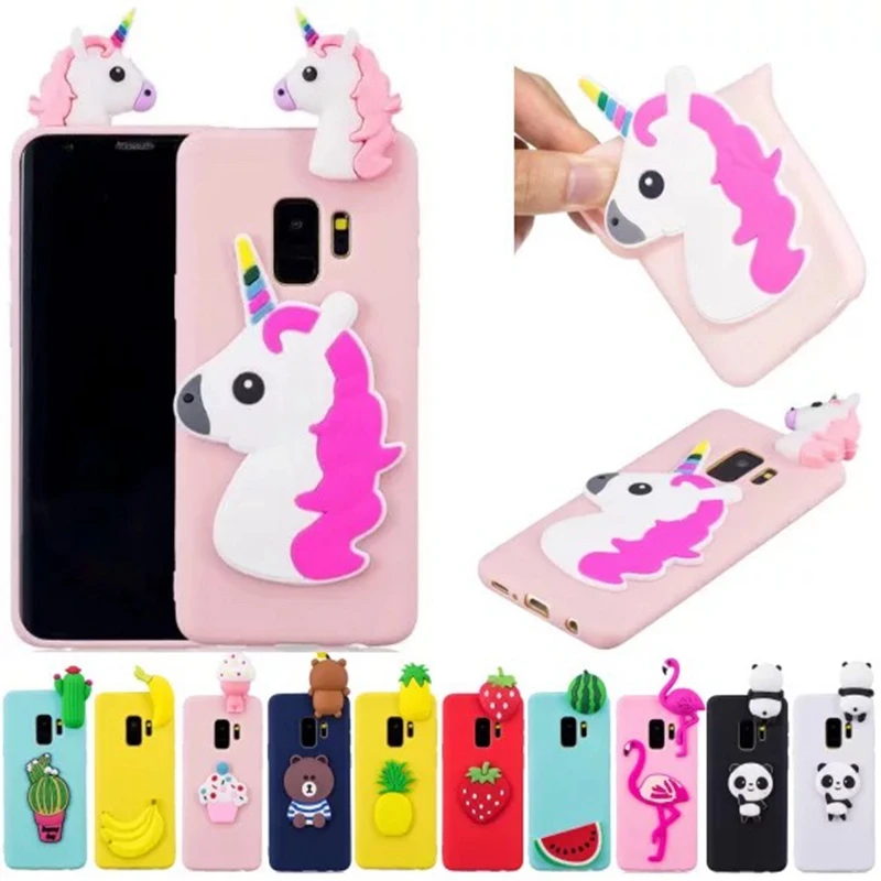 

3D Case For Samsung Galaxy S8 Case Panda Unicorn Fruit Flamingo Phone Cases For Samsung Galaxy S8 Plus Case