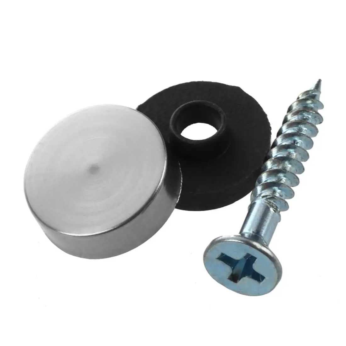 Drop shipping 4 Pcs Metal 14mm Dia Caps Mirror Screws Set for Bathroomin Screws from Home