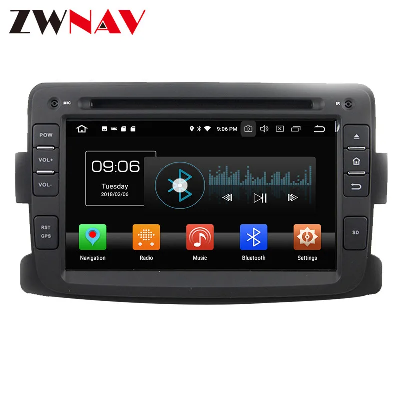 Clearance Android 9 4+32G Car DVD Player GPS navigation For Renault Duster 2012 2013 head unit multimedia player tape recorder 6