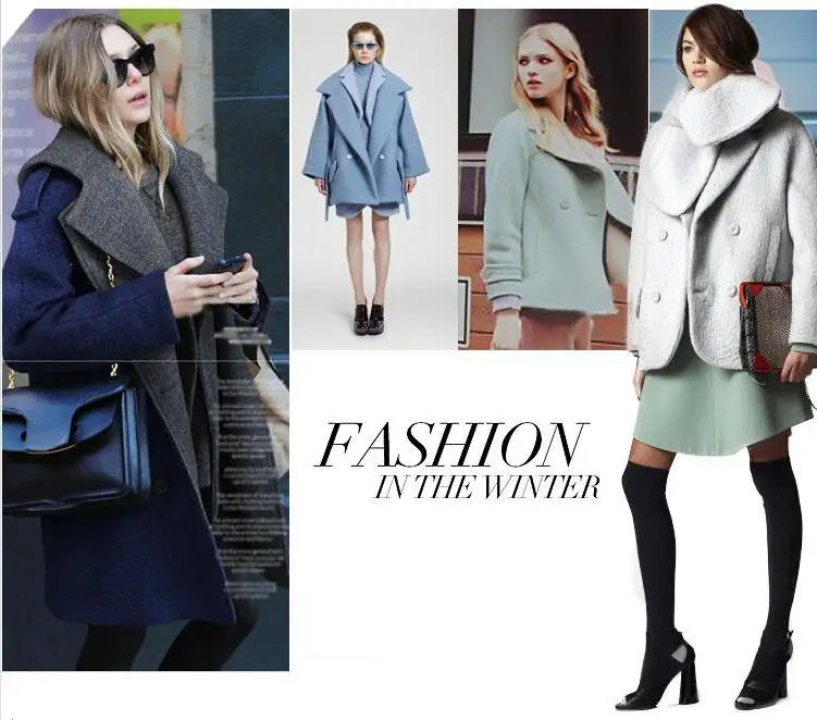Новое осенне-зимнее женское пальто Vestido размера плюс, свободное двубортное плотное шерстяное пальто с капюшоном для женщин, большая верхняя одежда