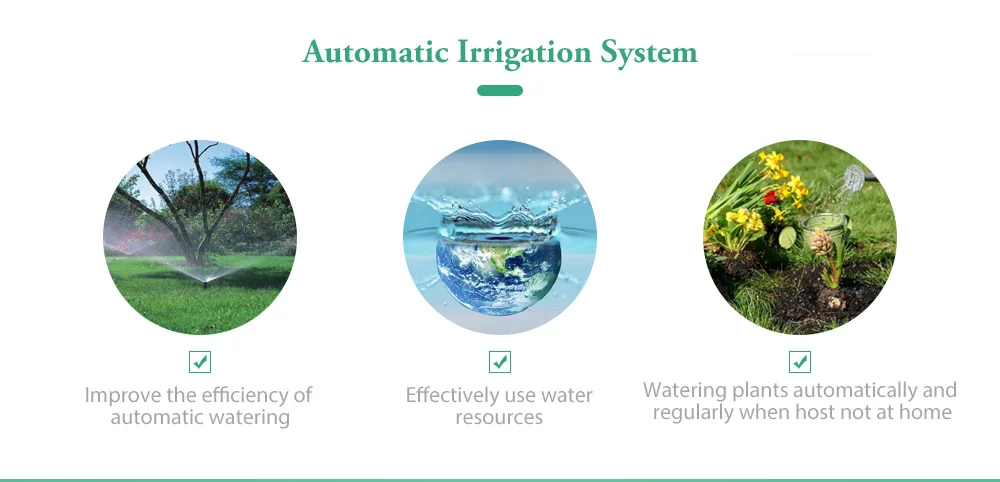 Automatic Intelligent Watering Timer Irrigation Controller with LCD Display