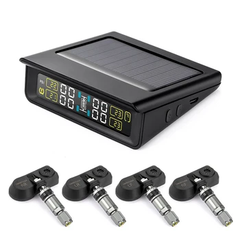 

Internal Wireless Solar Power Universal Tire Pressure Monitoring System T86 Automatic Backlight USB Charging Solar Panel TPMS