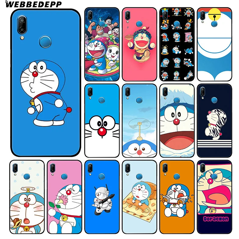 Мягкий чехол WEBBEDEPP Doraemon для Huawei P30 P20 Pro P10 P9 Lite 2017 P Smart 2019 &amp Nova 3 3i Y9 |