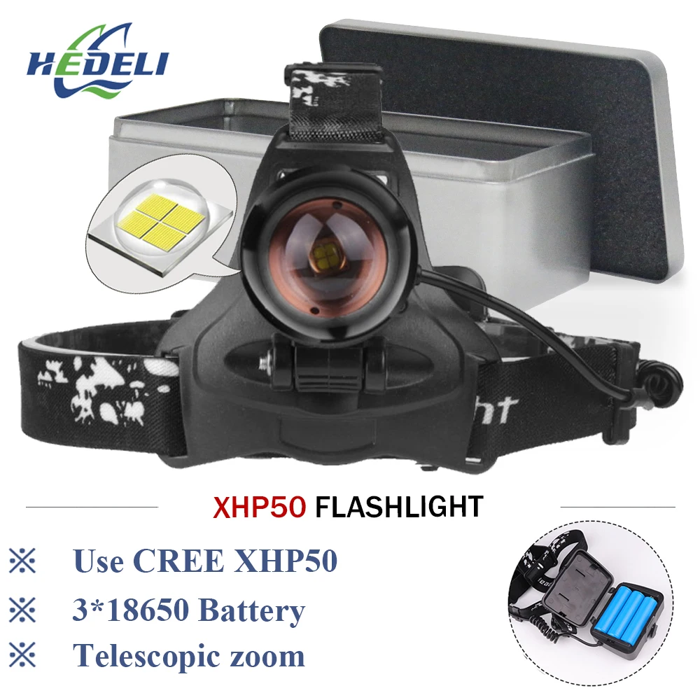 

usb Power Bank head lamp super bright headlamp xhp70/xhp50 head lamp 18650 zoom head torch led headlight camping lanterna