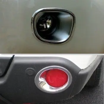 

Chrome Front + Rear Fog Light lamp Bezel cover For Nissan X-Trail T31 2007- 2010