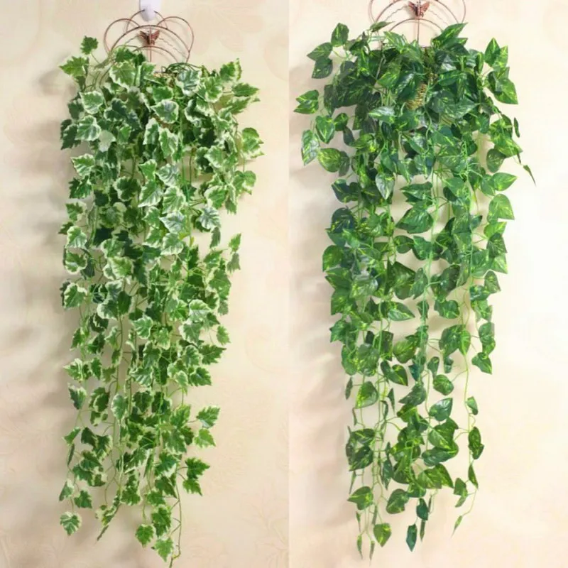 

Eco-friendly Artificial Green Wall mounted Decor Flower Vine Rattan Home Decoration P15