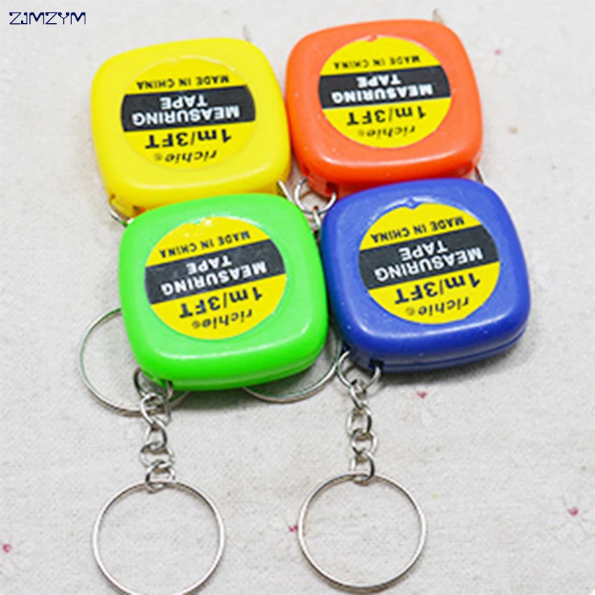 

1PC 1m/3ft Easy Retractable Ruler Measuring rule Tape Measure Mini Portable Pull Ruler Keychain