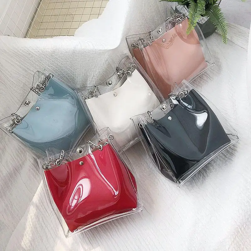 

2018 New Transparent Mother Bag. Shoulder Bag. Inclined Shoulder Bag.