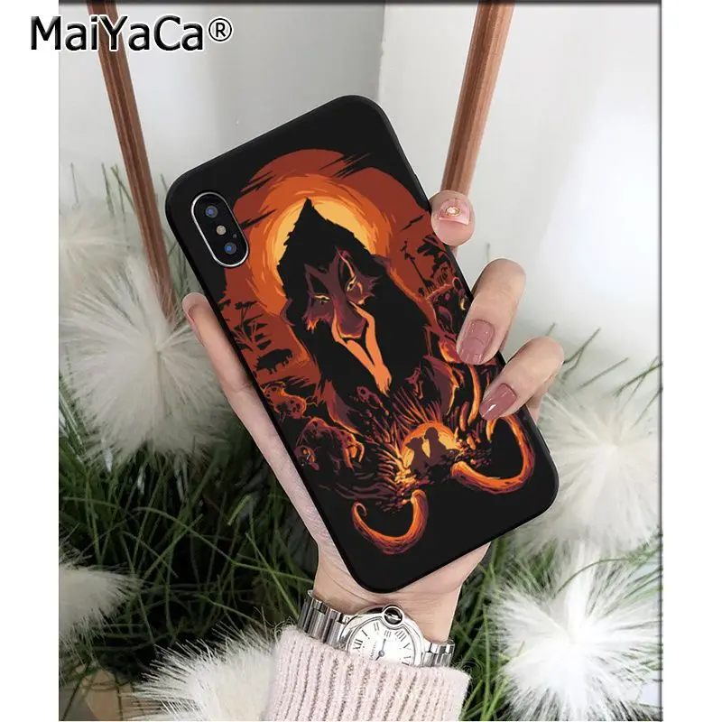 Мягкий чехол для телефона MaiYaCa The Lion King Simba из ТПУ Apple iPhone 8 7 6 6S Plus X XS MAX 5 5S SE