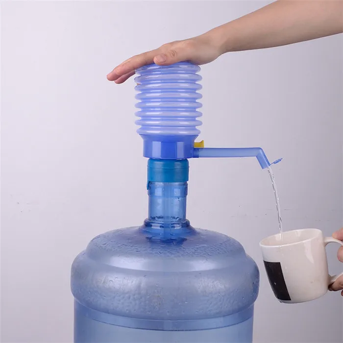 

1PC New Water Hand Pump Bottled Drinking Water Hand Press Pressure Pump Dispenser The Water Pressure Device Home Office OK 0302