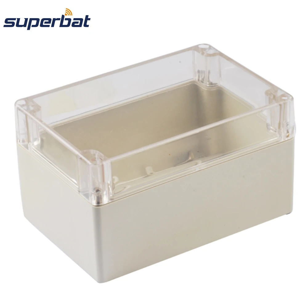 

Superbat Waterproof Clear Cover 6.30"*4.33*3.54" (L*W*H) Big Plastic Electronic Project Box Enclosure Case 160x110x90mm