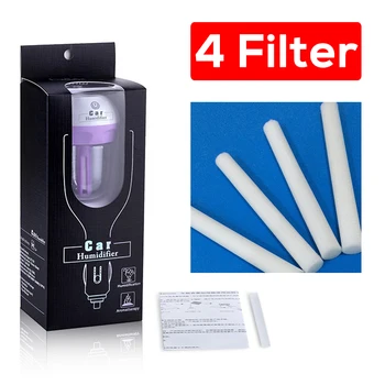 

4 Cotton Filter With Tracking Number Car Aromatherapy Humidifier Air Purifier Vehicle Aroma Essential Oil Diffuser Mist Maker
