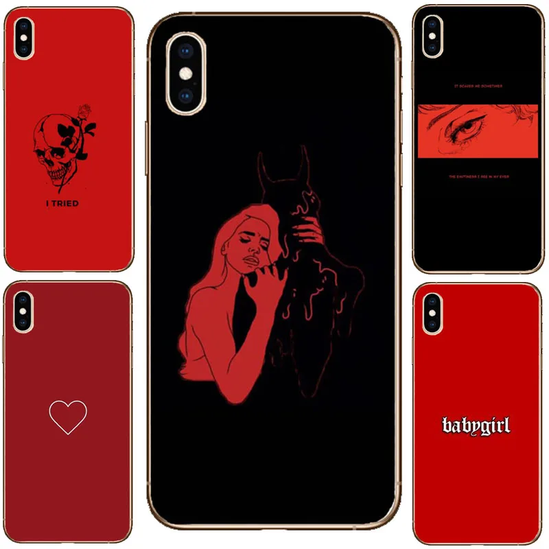 Горячие красные дудлы эстетика кавычки Coque чехол для телефона крышка оболочка для iPhone 6 плюс 6s 6s плюс 7 7 плюс 8 8 плюс XS XR XS MAX чехол