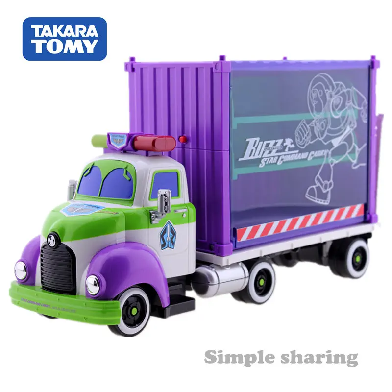 Takara Tomy Tomica pixar disney Аниме Фигурка автомобиля История игрушек Базз Лайтер Звездная команда Carry контейнер грузовик модель автомобиля Комплект