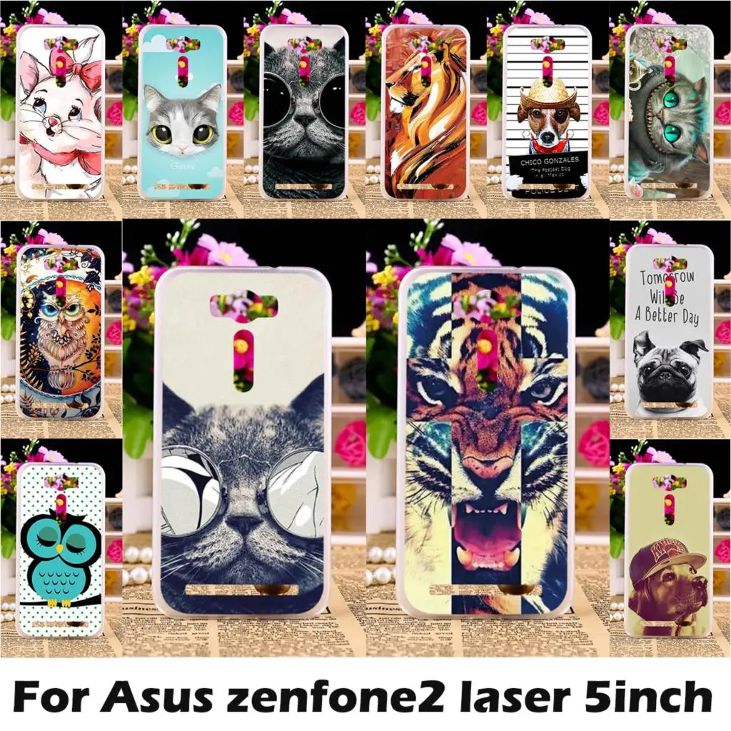 

TPU Cases For Asus Zenfone 2 Laser ZE500KL Case Soft Silicone Cover For ASUS Zenfone2 Laser ZE500KG 5.0 inch Cover Capa Bumper