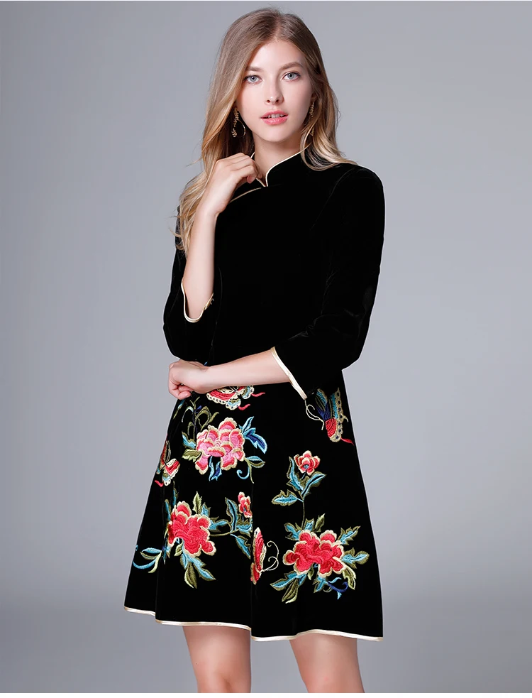 

Button dress, flower dress, summer dress，Butterfly bright dress