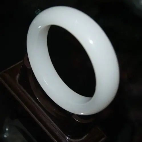 

NATURE BEAUTIFUL JADE JADEITE BRACELET GREEN WHITE BANGLE style Fine jewe Noble 100% Natural jade