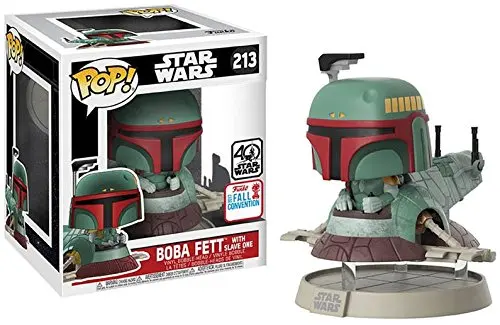 Эксклюзивный официальный Funko pop Star Wars - Boba Фетт с Slave One Виниловая фигурка