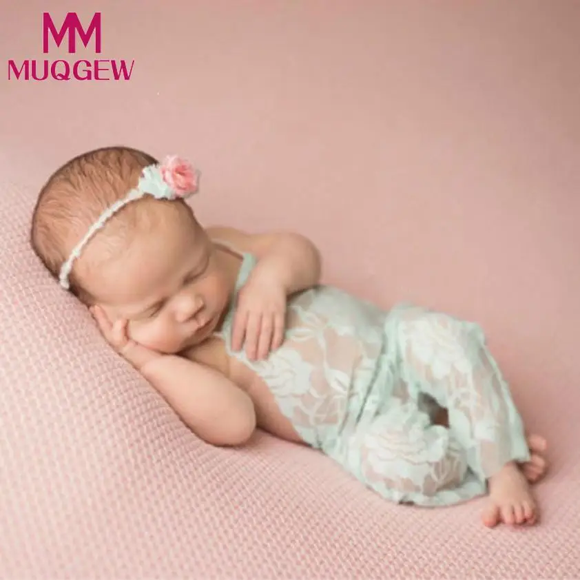 

MUQGEW NEW Fashion newborn baby lace romper Newborn Infant Baby boy Girl Photography Prop Lace Romper Jumpsuit Princess Sunsuit