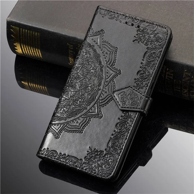 

Fashion Datura Embossing Phone Case For LG L Bello2 Bello 2 II Prime II Max 5.0" X155 X150 Patterned Flip Wallet Cover