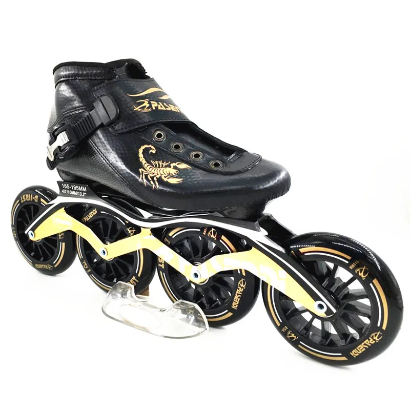 pasendi Carbon fiber professional speed skating shoes women/men inline