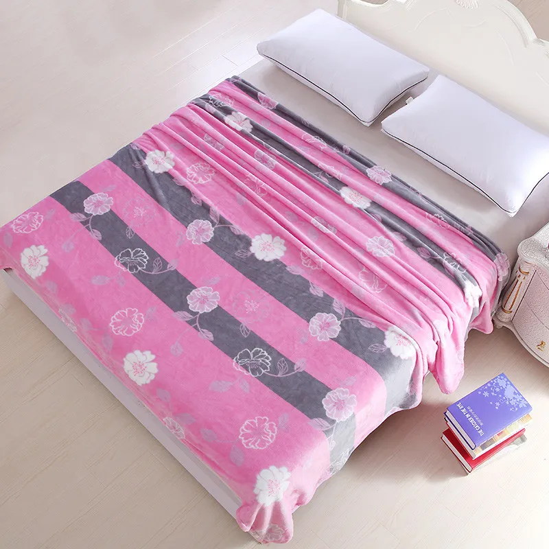 To On For Bedroom Girls Coral Flannel Fleece Blankets Elsa Child