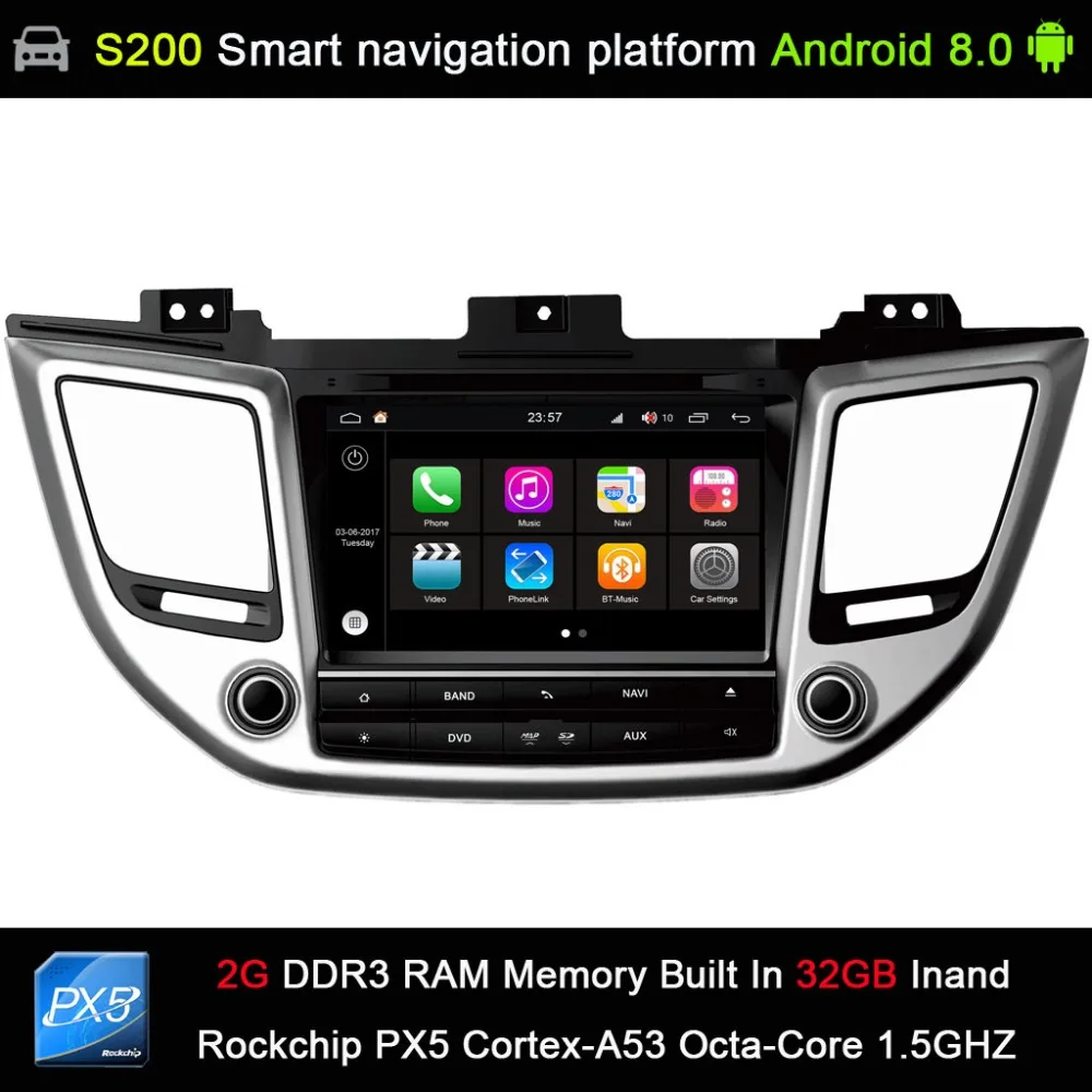 Android 8 0 system PX5 Octa 8 Core CPU 2G Ram 32GB Rom Car DVD Radio