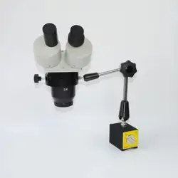 Универсальный Регулируемый механический рычаг стенд держатель стрелы крепление 10x 30x объектива бинокулярного микроскопа с магнитной База