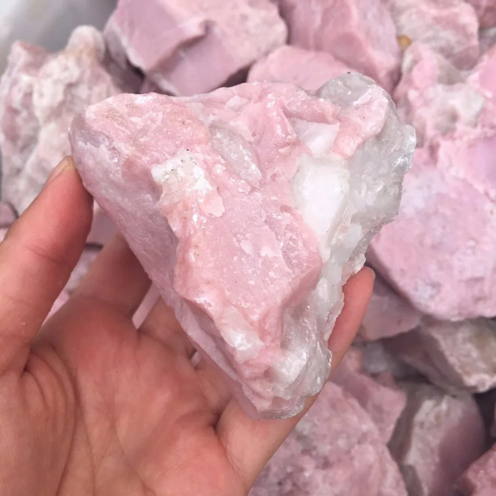 Натуральный розовый стеатитовый камень необработанный Драгоценный Камень кварцевый кристалл шероховатый минеральный камень Исцеление, лечение Декор для дома ручной работы