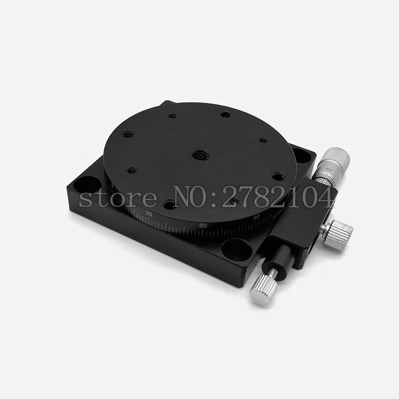 R Axis 60mm plataforma giratoria Manual deslizamiento etapa precisión rodamiento carga lineal etapa 29.4N 60mm RS60-L - 4