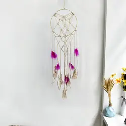 Гобелен макраме на стене Dream Catcher большой хлопковый шнур кисточкой перо стене висит гобелен орнамент