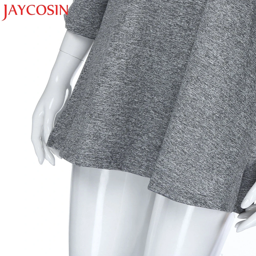 Футболка JAYCOSIN Женская повседневная с о вырезом без бретелек коротким рукавом