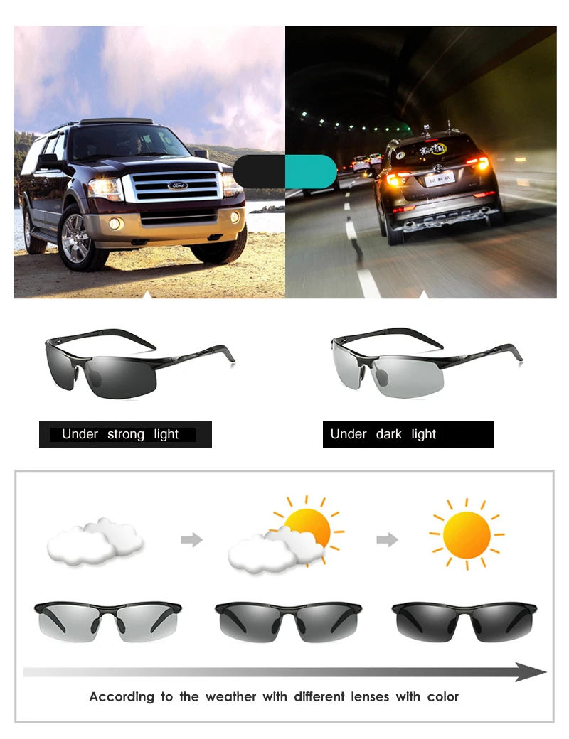 rimless sunglasses men polarized sport (7)