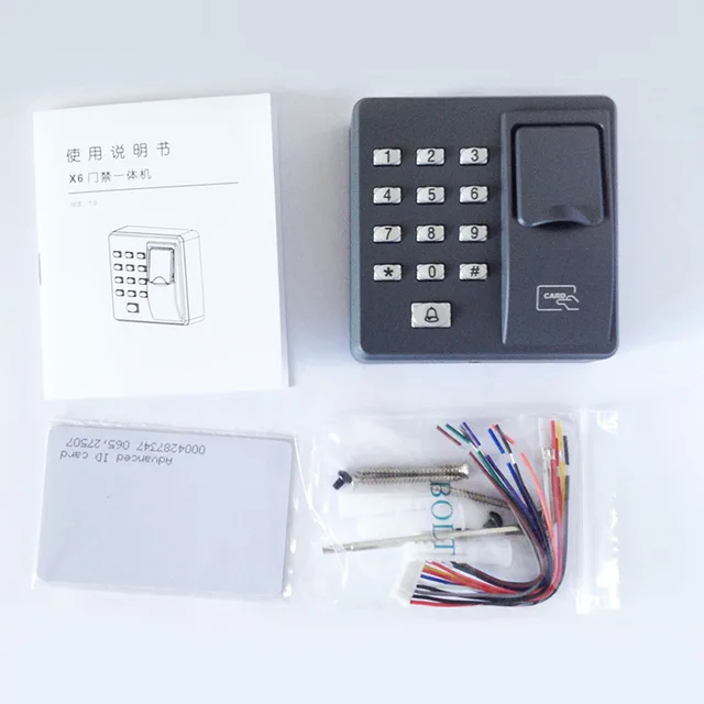 Fingerprint access control machine with keypad fingerprint scanner for RFID door access control system