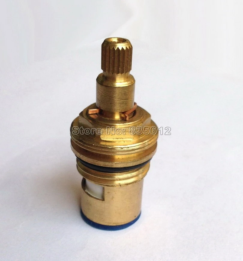 Standard1/2 Replacement Brass Hot and Cold Quarter Turn Tap Valve Ceramic Disc Cartridge 20 teeth Faucet Accessory tba501