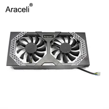 Special Offers Genuine For HIS 7850 R7 260X R9 270 iPower IceQ X2 APISTEK DC12V 0.38A 4Pin 2*4Wire GPU Cooling Fan GA81B2U PFTA