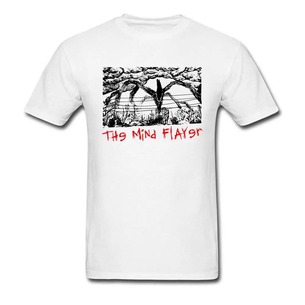 The-Mind-Flayer03 Newest Men T Shirts Crew Neck Short Sleeve 100% Cotton Tops Shirt Classic T Shirt Free Shipping The-Mind-Flayer03 white