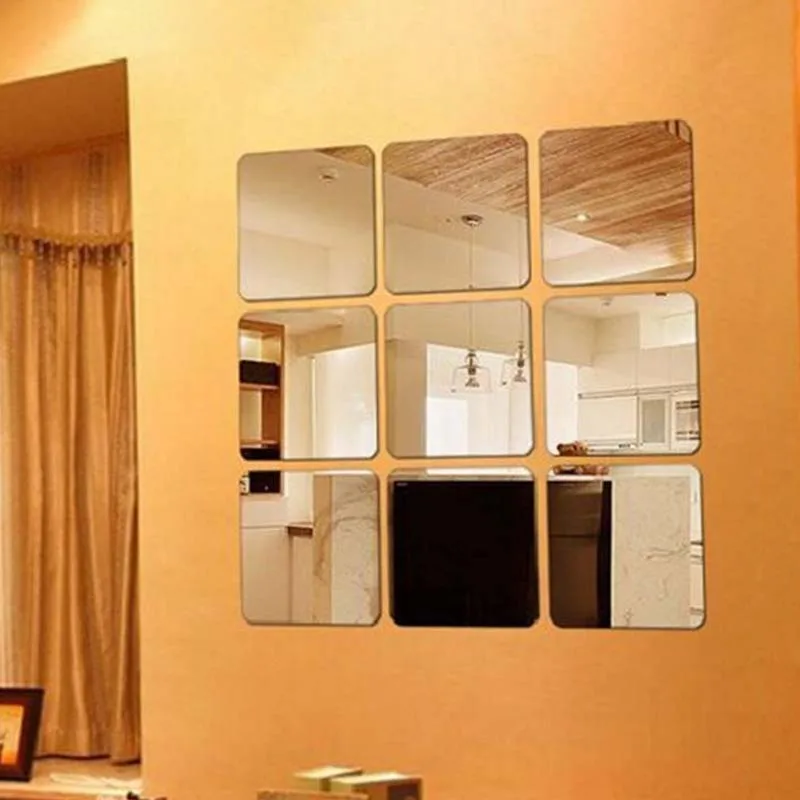 6 piezas de auto-Adhesivo de pared espejo de la pared de metiendo Plaza Arcley espejos de baño sala de estar Espejos decorativos para Diy Decoración de casa 6 piezas de auto-Adhesivo de pared espejo de la pared de metiendo Plaza Arcley espejos de baño sala de estar Espejos decorativos para Diy Decoración de casa