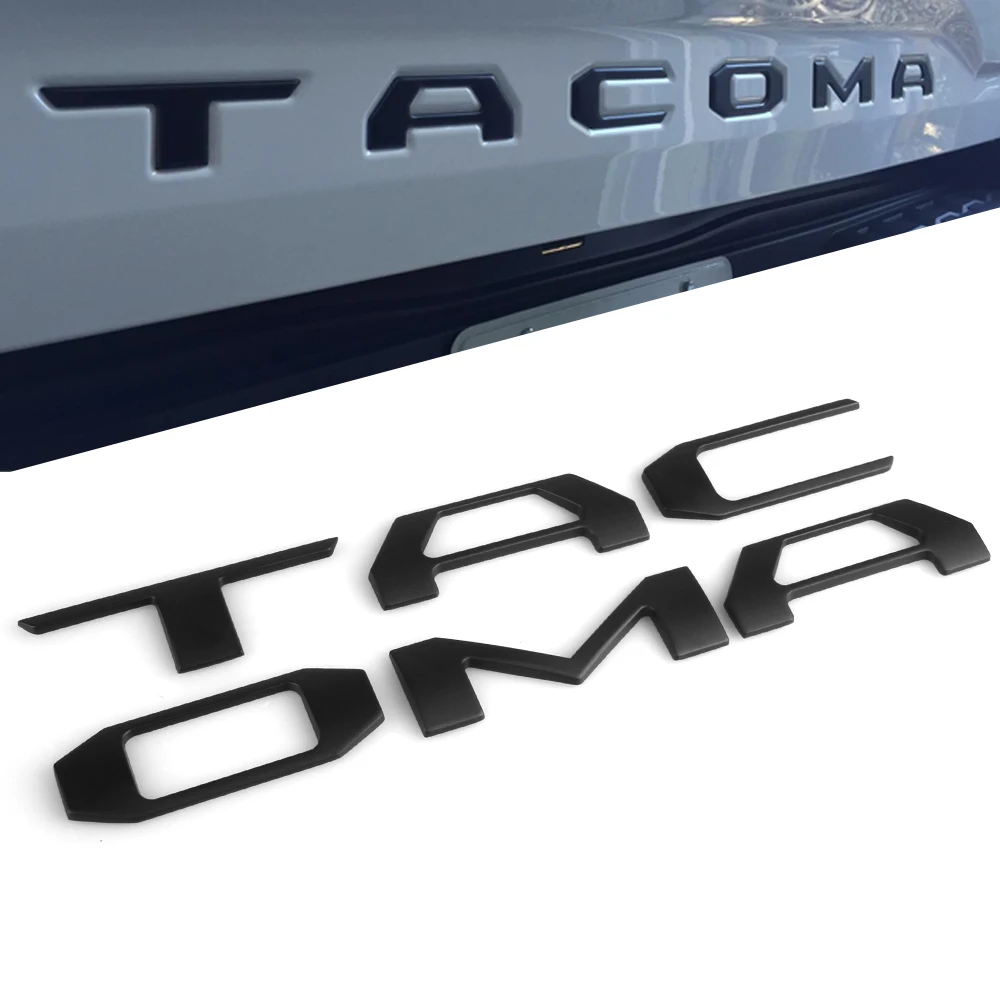 Наклейка с буквами для автомобиля ROVER Tacoma 2016 2019 хром серебристый матовый