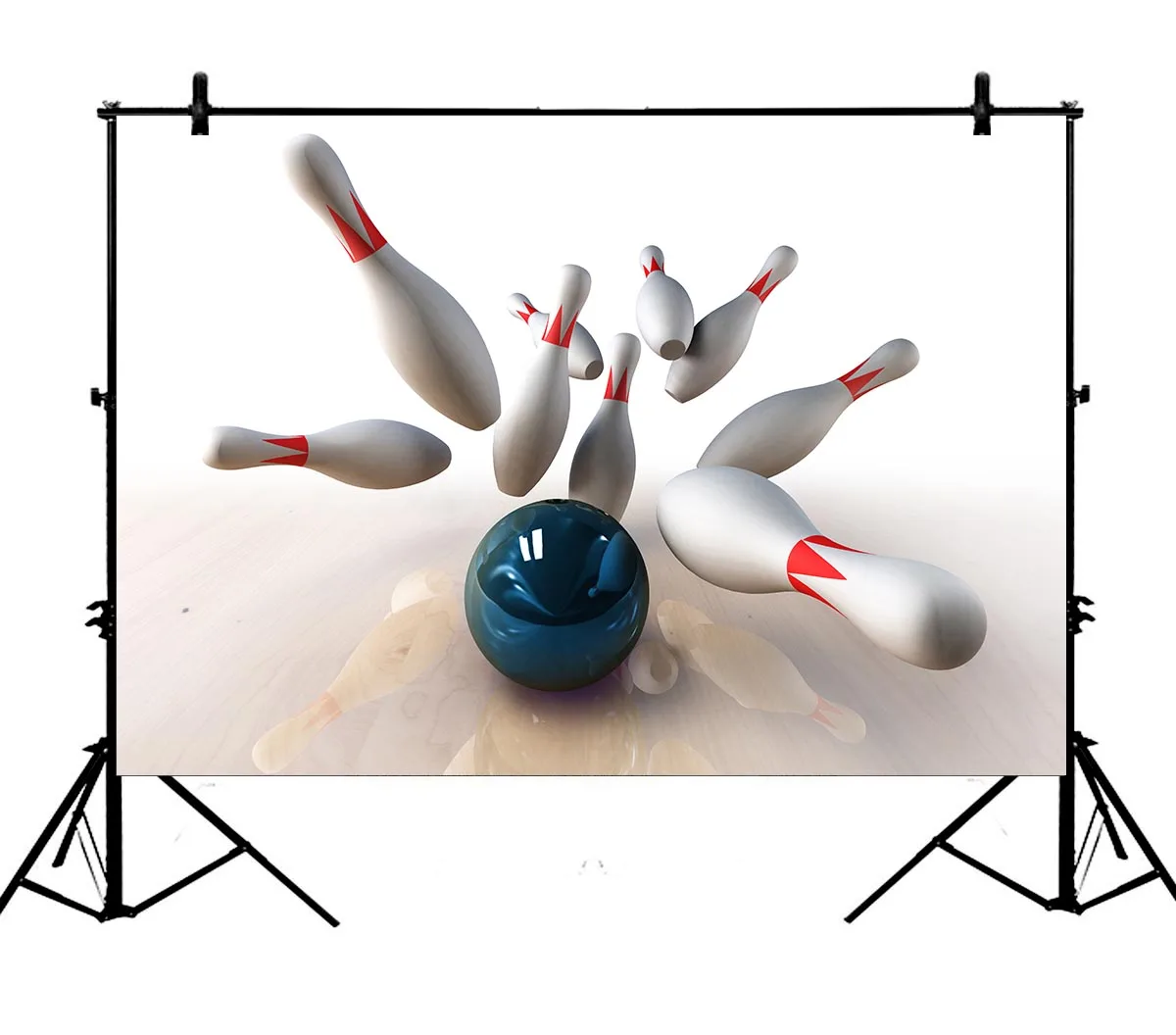5x7ft Sports Dynamic Bowling Polyester Photo Background Portrait Backdrop | Электроника