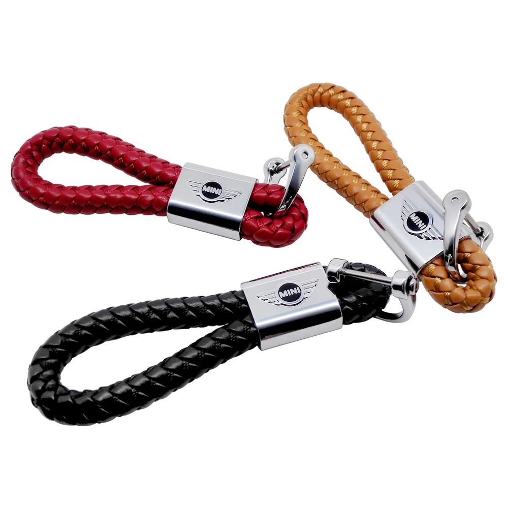 

Key Decoration for Mini Cooper Cabrio R50 R53 R56 R60 R55 R57 R58 jcw F56 F60 Countryman PU Pendant Alloy Buckle Automobiles