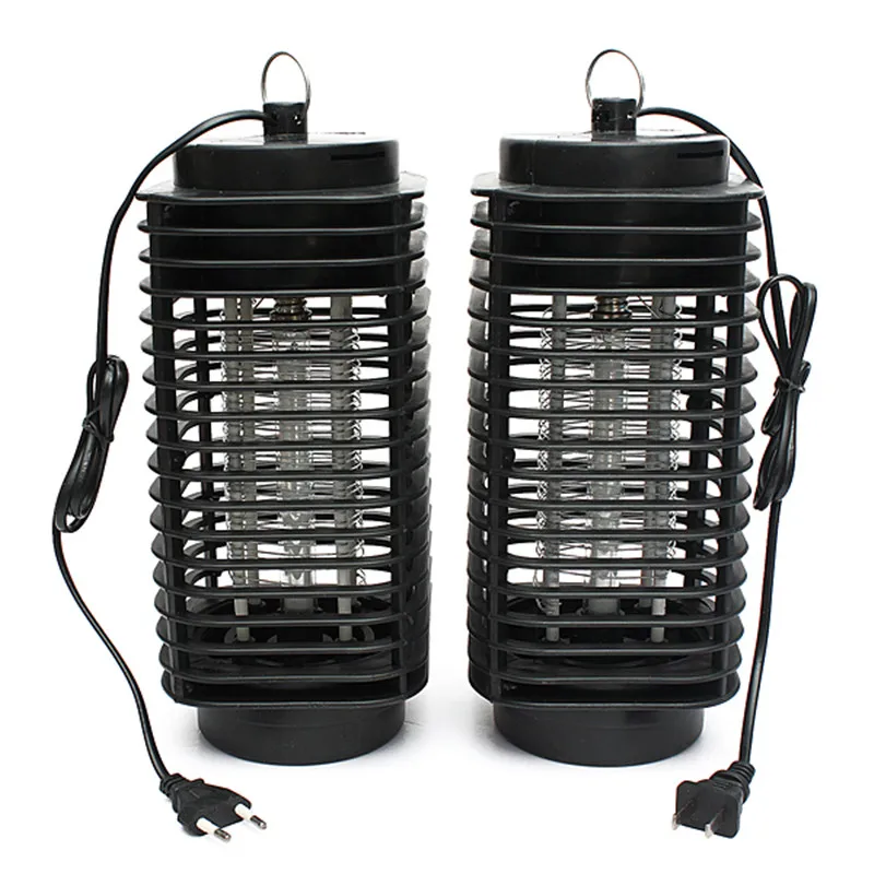 Black 110V/220V Electronic Mosquito Insect Killer Lamp LED Night Light