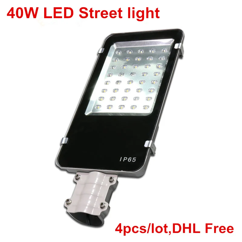 40 W LED Road Lamp Super Heldere DC12V DC24V AC85-265V Led-straatverlichting Warm Wit/Koud Wit Outdoor verlichting 4 stks/partij DHL Gratis 40 W LED Road Lamp Super Heldere DC12V DC24V AC85-265V Led-straatverlichting Warm Wit/Koud Wit Outdoor verlichting 4 stks/partij DHL Gratis
