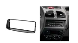 Один Din аудио фасции для PEUGEOT 206 стерео радио, DVD, GPS стерео CD панель тире крепление Установка отделка комплект рамки