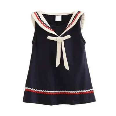 

Baby College Wind Dress Summer Girls Girls Kids Vest