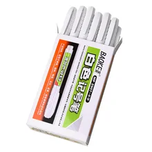 Baoke mp2907 caneta marcador branco para arte, anzol de marcação com cabeça única