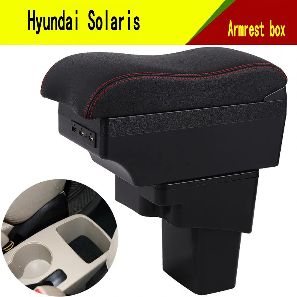 

Car Armrest For Hyundai Accent RB Solaris armrest box Centre Console Storage Box Arm Rest 2012 2013 2014 2015