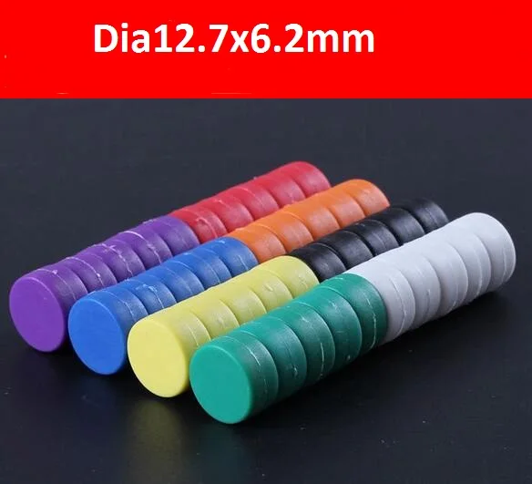 

10Pcs Dia12.7x6.2mm Memo Message Colorful Presentation Whiteboard Round Strong Button Magnet